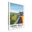 Derry Walls, Northern Ireland - Romantic Walled City Travel Poster. Giclee Print On Wrapped Canvas. Wall Art, Home Decor - Historic Sites & Ruins, Northern Ireland - Wrapped Canvas Print-1337360882