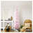 HOMCOM 7' Pink Snow-Flocked Artificial Pencil Christmas Tree with Stand