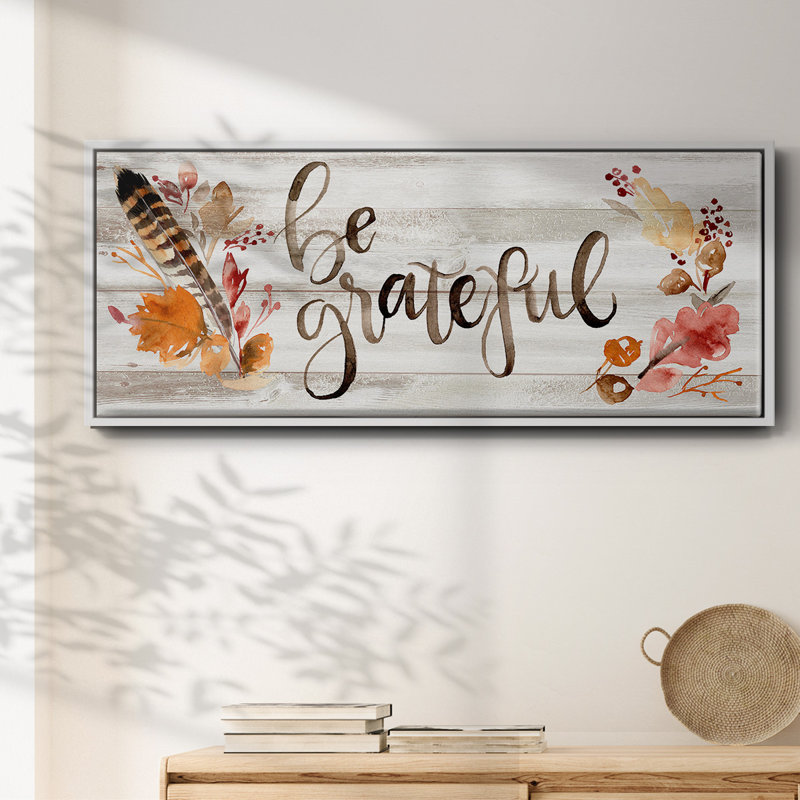 Grateful - toile encadrée, H 8 po x l 20 po