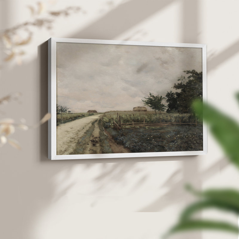 Paysages rétro-CDLxxxi - reproduction encadrée - réversible, H 8 po x l 10 po, Blanc