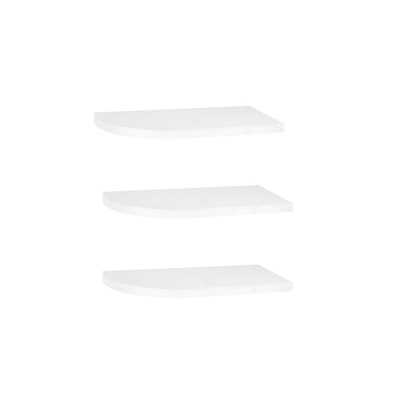 Tablette flottante 3 pièces Myrtia, Blanc