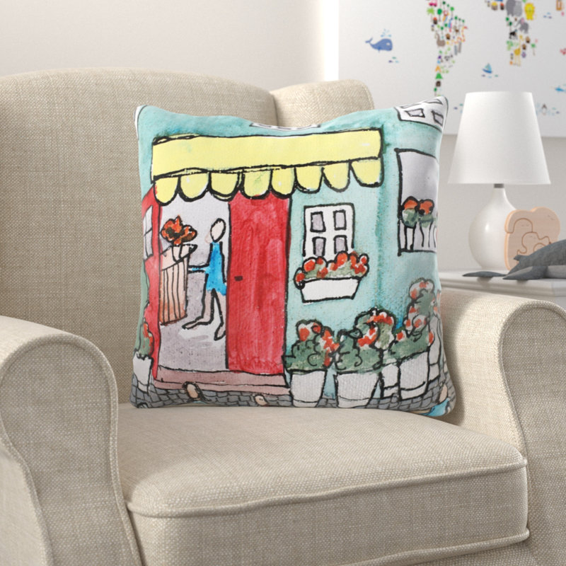 Coussin décoratif art Swisher, Microsuède, Intérieur