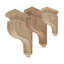 Corbeau en bois massif de mission nord-américain moyen non fini 11 po x 3-1 / 2 po x 7-1 / 4 po-51893010