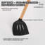 Ensemble de 23 couteaux et ustensiles de cuisine professionnel avec bloc à couteaux amovible - Couteaux en acier inoxydable martelé et outils en silicone avec poignées en bois - Noir-129460276