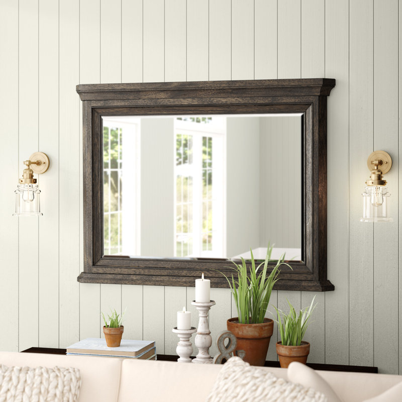 Varion Solid Wood Square Dresser Mirror
