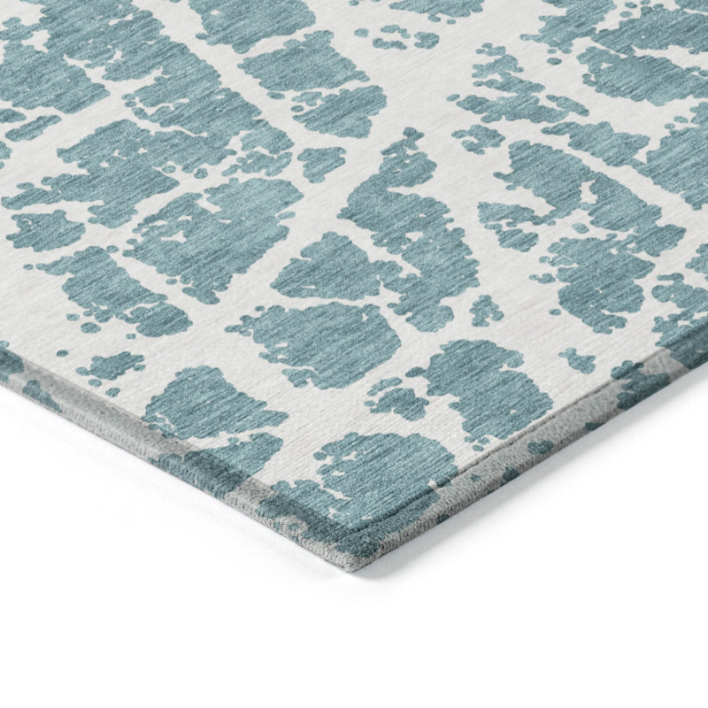 Kyrie Abstract Indoor / Outdoor Rug, Rectangle 9' x 12'