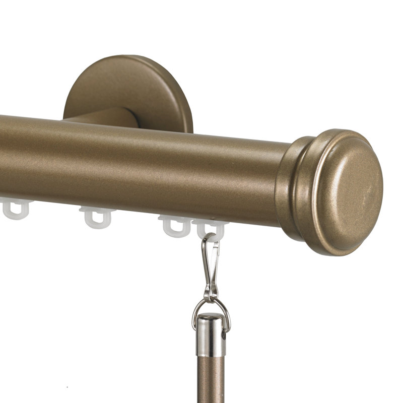 Tringle à rideaux simple 1,13 po Gabler, H 1,5 po x l 48 po x P 1,5 po, Champagne