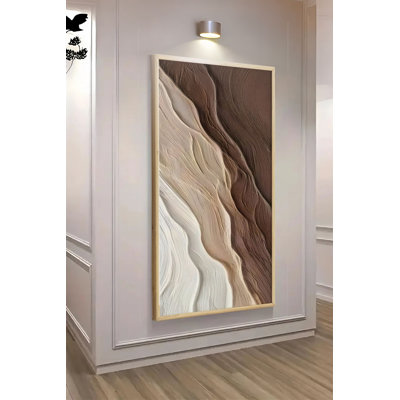 Superbe peinture décorative en panneau de fibres à densité moyenne, 27,6 po x 13 po | Cadre 100% bois massif (épaisseur: 0,8 pouce) | Impression numérique vibrante, parfaite pour la décoration intérieure, le salon et le bureau | Ajout d'art mural élégant