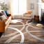 Tapis brun / gris / crème à motif abstrait Devonshire-779976601