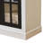 71.2'' Tall Display Cabinet With Glass Doors, Rustic Style China Cabinet, Curio Cabinet For Collectibles Figures Trophies, For Hallways Living Room, Kitchen, Home, Studio Or Workspace-1823560699