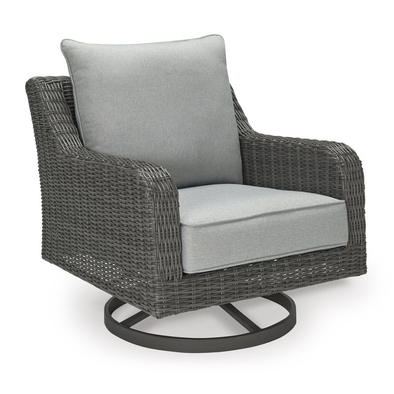 Fauteuil pivotant d'extérieur avec coussin Elite Park