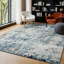 Wyona Power Loom Dark Blue/White/Charcoal Rug-2133754318