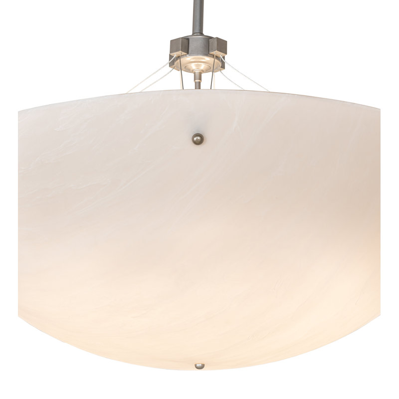 36" Wide Cypola Alabaster Inverted Pendant