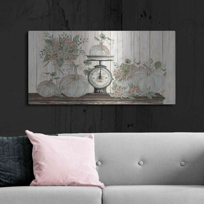  «Autumn Still Live» par Cindy Jacobs, art mural en métal, 48 po x 24 po