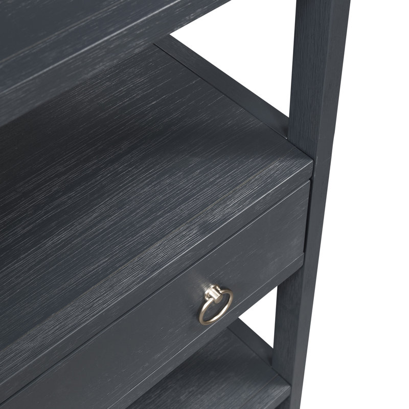 Ballentine 39'' Accent Bookcase, Navy Blue