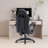 Reclining Ergonomic Faux Leather Swiveling PC & Racing Game Chair with Footrest-1615981067-1671756266