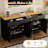 Versatile Wood Grain Sideboard with Adjustable Shelves-102458444