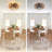 Ceiling-Mounted Jute Rope Fan Light Strip With 4 Bulbs, Dimmable, 7 Dlades, Reversible DC Motor