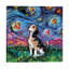 Beagle Night 1 Piece Wrapped Canvas Painting-956503824