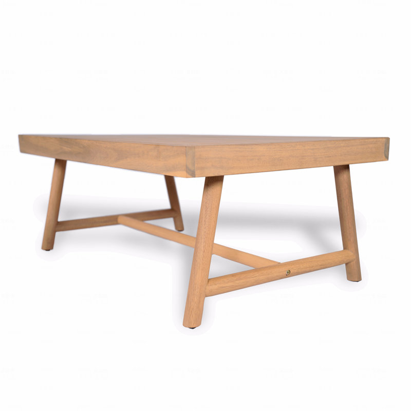 Patio Acacia Wood Rectangular Coffee Table