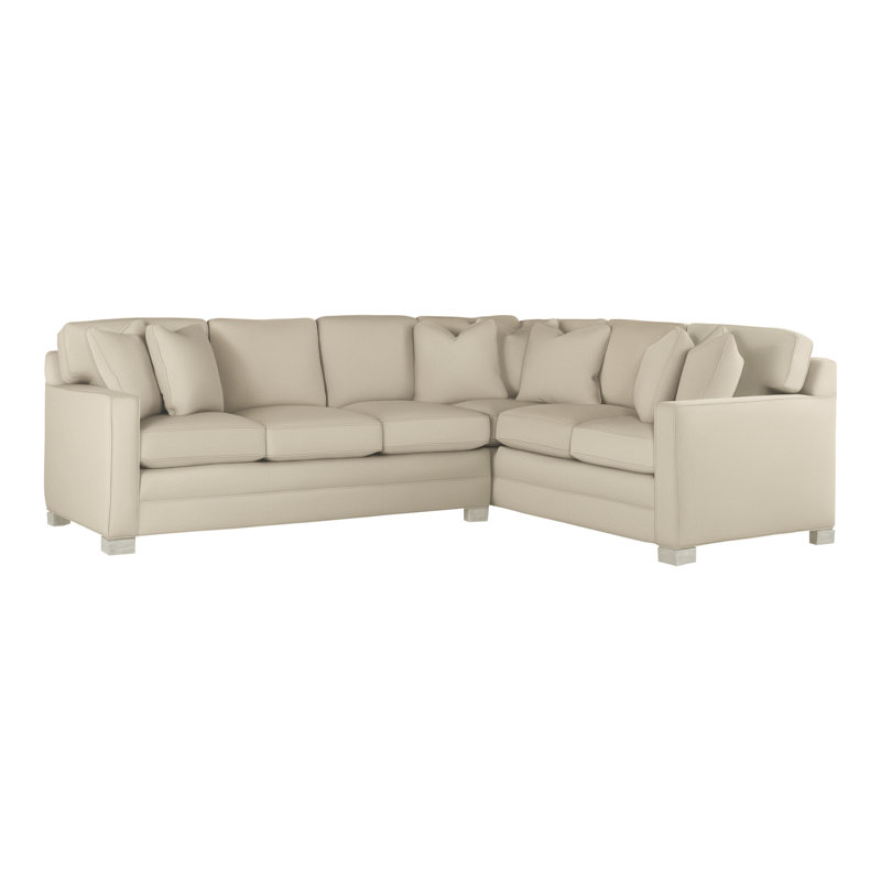 American Bungalow 2-Piece Hillcrest L-Sectional, Tuck Linen, Wrenn