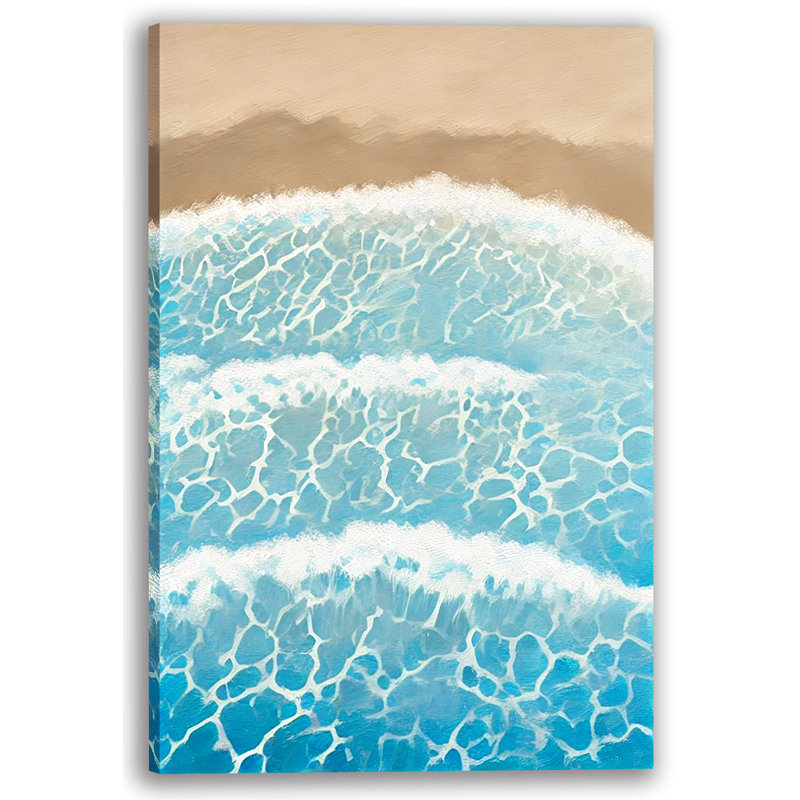 Art mural sur toile Trides Tides, H 16 po x l 12 po x P 1 po
