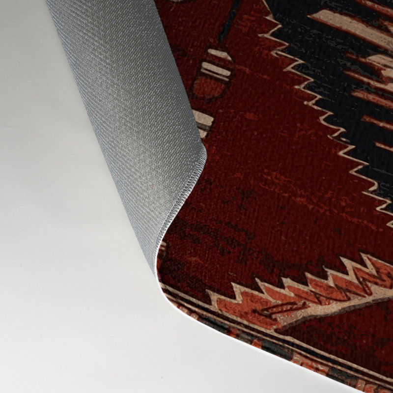 Turkish Brown Indoor and Outdoor Area Rug, Rectangle 5' x 7'
