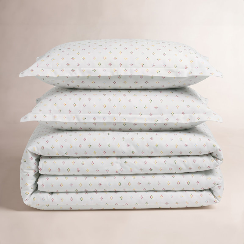 Lit avec rangement Byrne Malmo Beckett, Ensemble de housse de couette très grand + 1 taie, Jaune / Vert / Rouge
