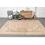 Authentique tapis turc Oushak - Tapis en laine rétro fait à la main, parfait pour les grands espaces de salon - beige / rose