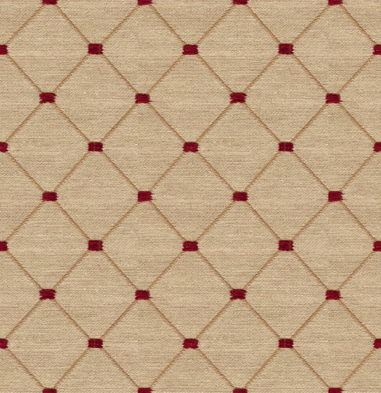 Rayon Fabric, Beige/Burgundy