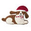 Coussin décoratif Hallmark en forme de chien pour les fêtes, 40 x 30 cm