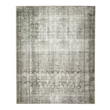 Kolyo Vintage Look Area Rug in Green