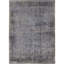 Wool Geometric Area Rug in Gray