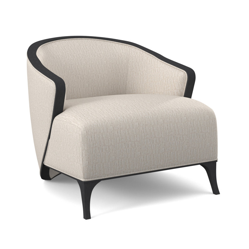 Fauteuil demi-tonneau Penegrine, Espresso, Océan Edworth