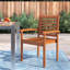 Chaise de patio empilable Rafael
