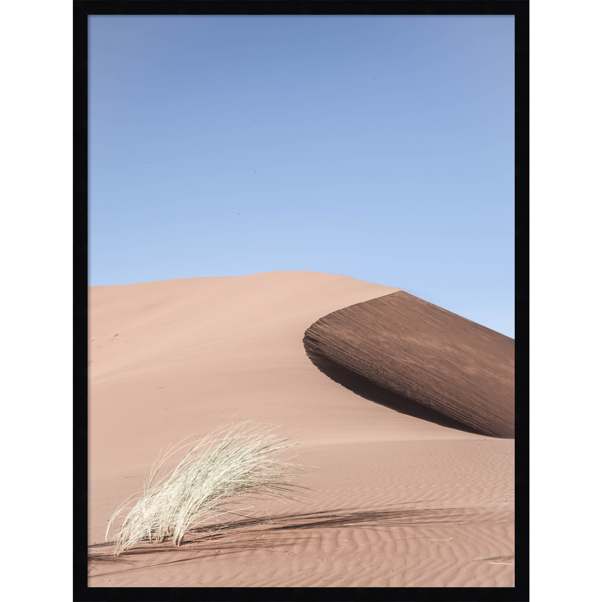 Namib Dune Two by Shot by Clint Wood Framed Wall Art Print, 33" H x 25" W, Black