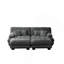 Canapé Cloud en chenille 2 places avec coussins et 2 repose-pieds pour le salon-1084322032