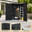 Armoire de rangement extérieure verticale résistante aux intempéries de 426 gallons avec panneaux multiparois