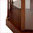 Corner Curio Cabinet, Walnut Transitional Style with Lighted Interior, Adjustable Shelves &amp; Mirrored Back | Brown | Living Room-1180774195