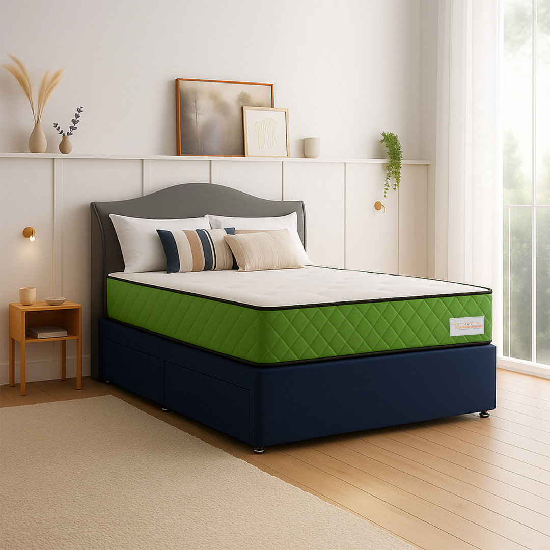 Twinklesleep Kids Coil Green Mattress – Medium-Firm, Breathable & Supportive