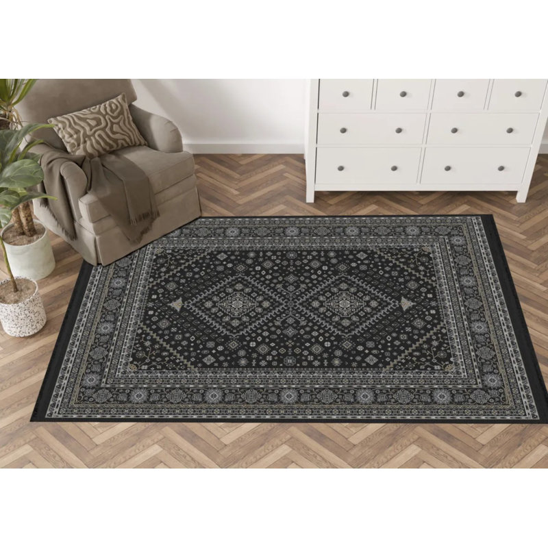 Sarene Performance Washable Oriental Indoor / Outdoor Rug, Runner 2'8" x 9'11"