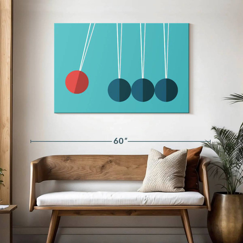 Keiri Newton's Cradle, 30" H x 45" W