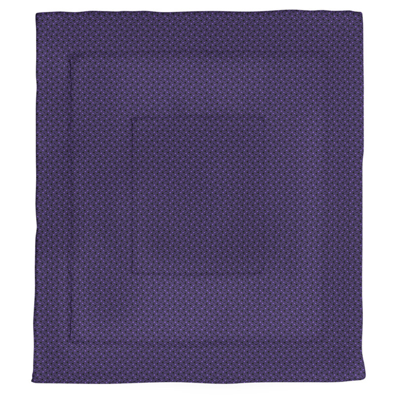 Édredon simple réversible Katelyn Elizabeth, Édredon grand, Mauve / Noir