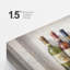 Illustration de cuisine italienne, photos d'ingrédients frais et d'herbes, impression sur toile encadrée-126030892-126030894
