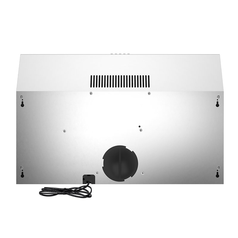 Hotte sous l'armoire 30 po Cosmo de la collection Delta, ventilateur d'extraction à 3 vitesses, filtre réutilisable, lumières DEL en acier inoxydable
