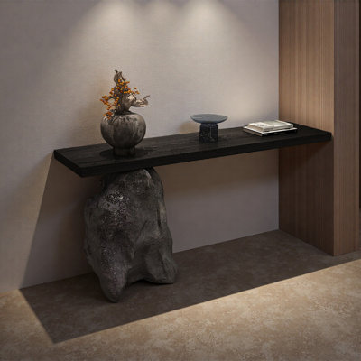 Console en faux bois de pin massif
