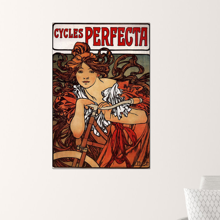 'Cycles Perfecta' Graphic Art Print, 90cm H x 60cm W x 1.8cm D