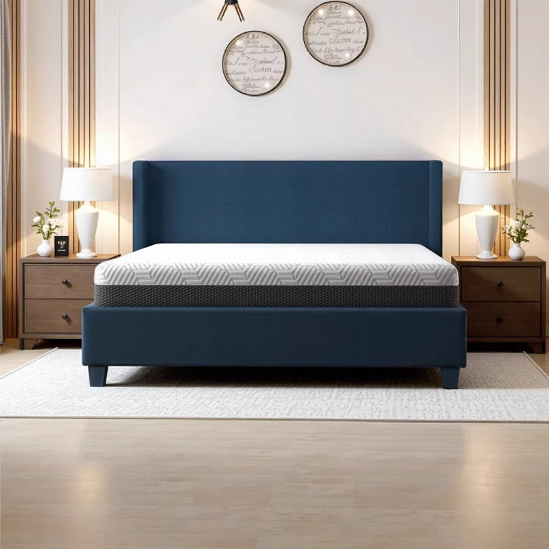 Omne Fria 8 Inch Full Firm Gel Memory Foam Mattress with Cooling PCM Cover - CertiPUR-US Certified, Full / Double