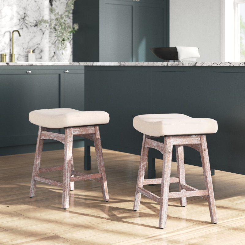Ambermarie 24" Counter & Bar Stool, White