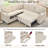 L-Shaped Sectional Sofa Bed With Pull-Out Bed & Storage, 5-Seat Sleeper Couch With USB Charging, Convertible Design For Living Room, Apartment, Urias Fabric, -49097029
